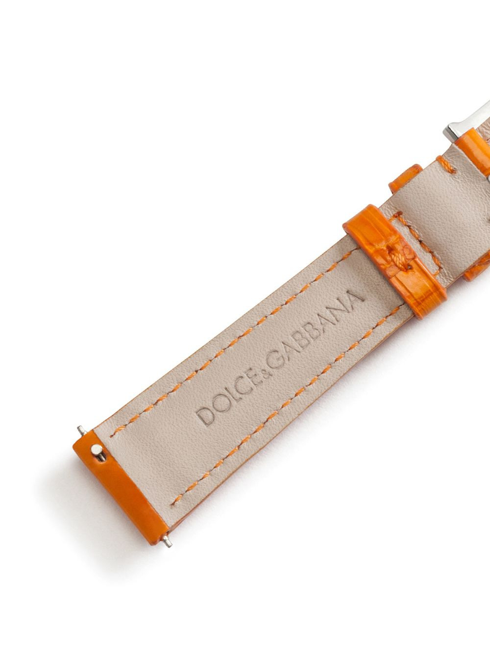 logo-embossed watch strap - 3
