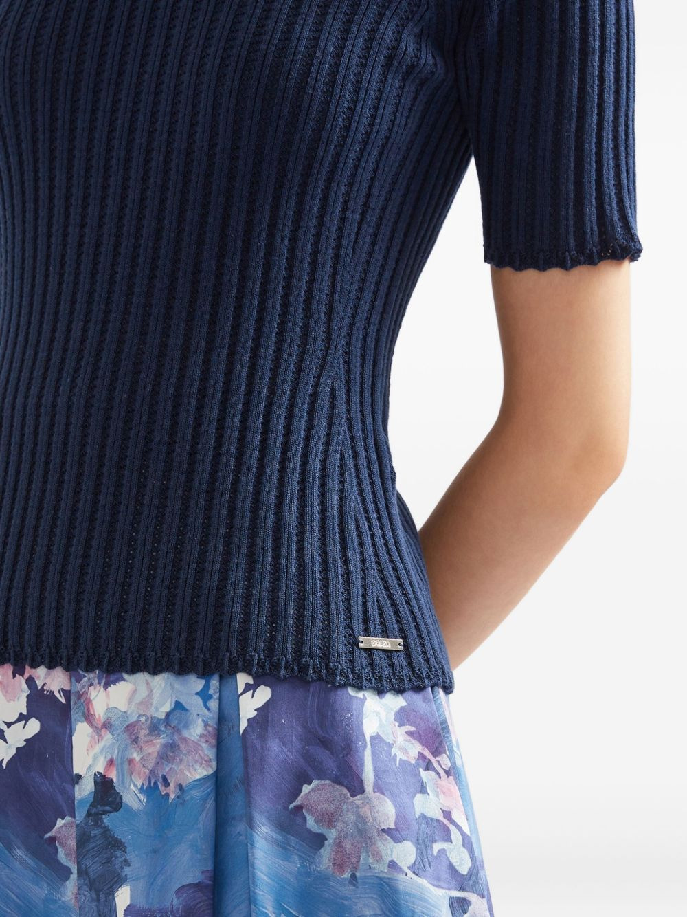 ribbed short-sleeve top - 5
