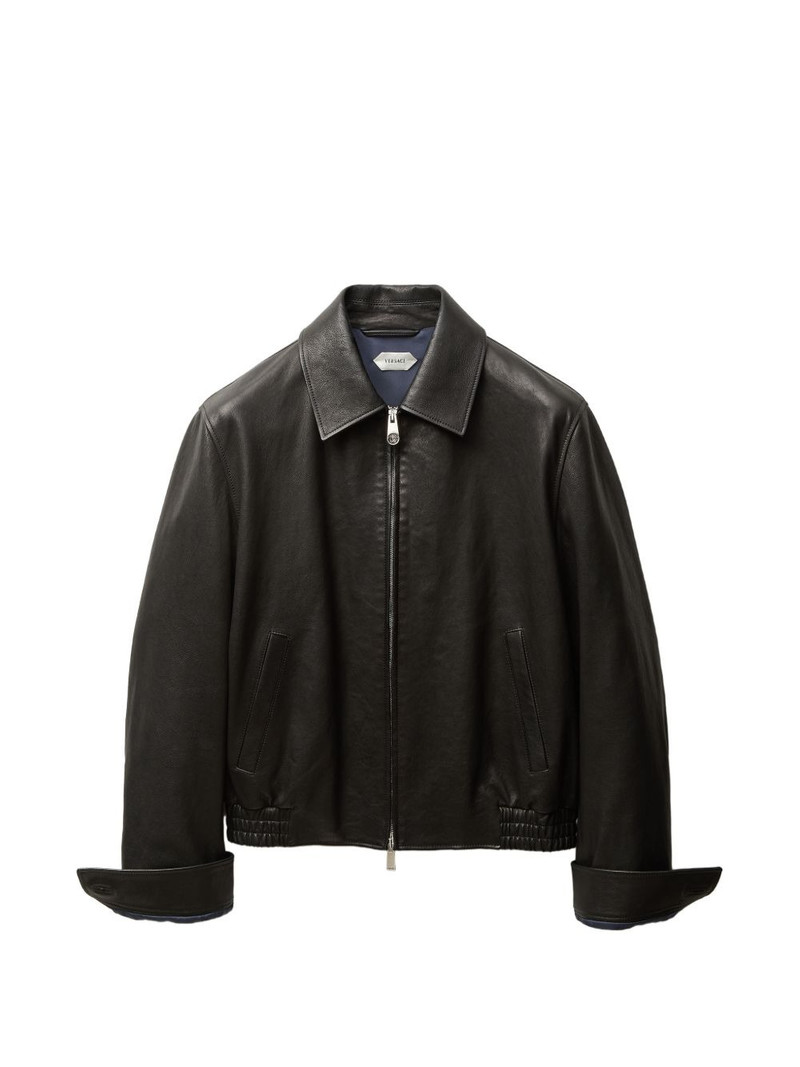 leather blouson 1