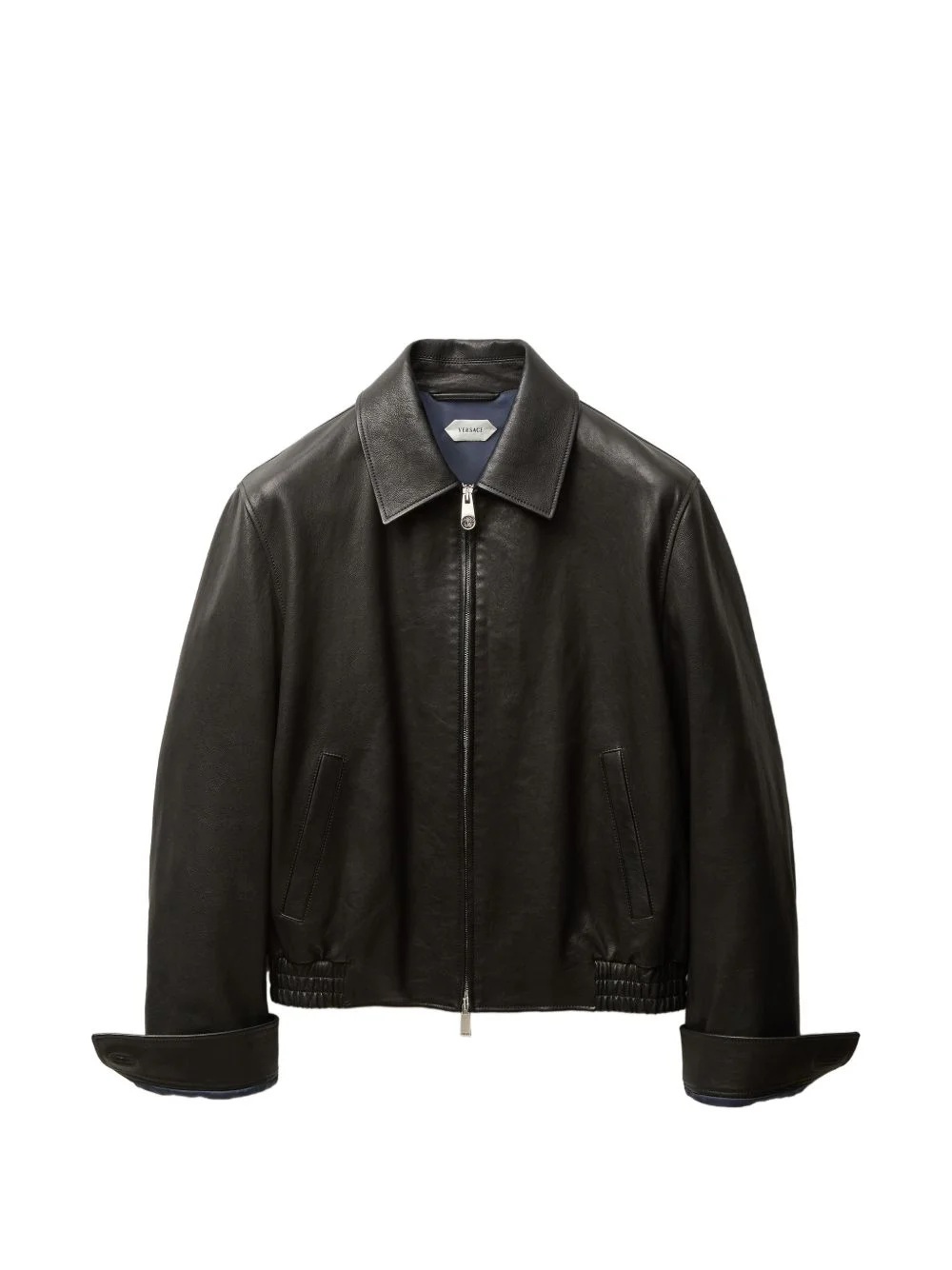 leather blouson - 1
