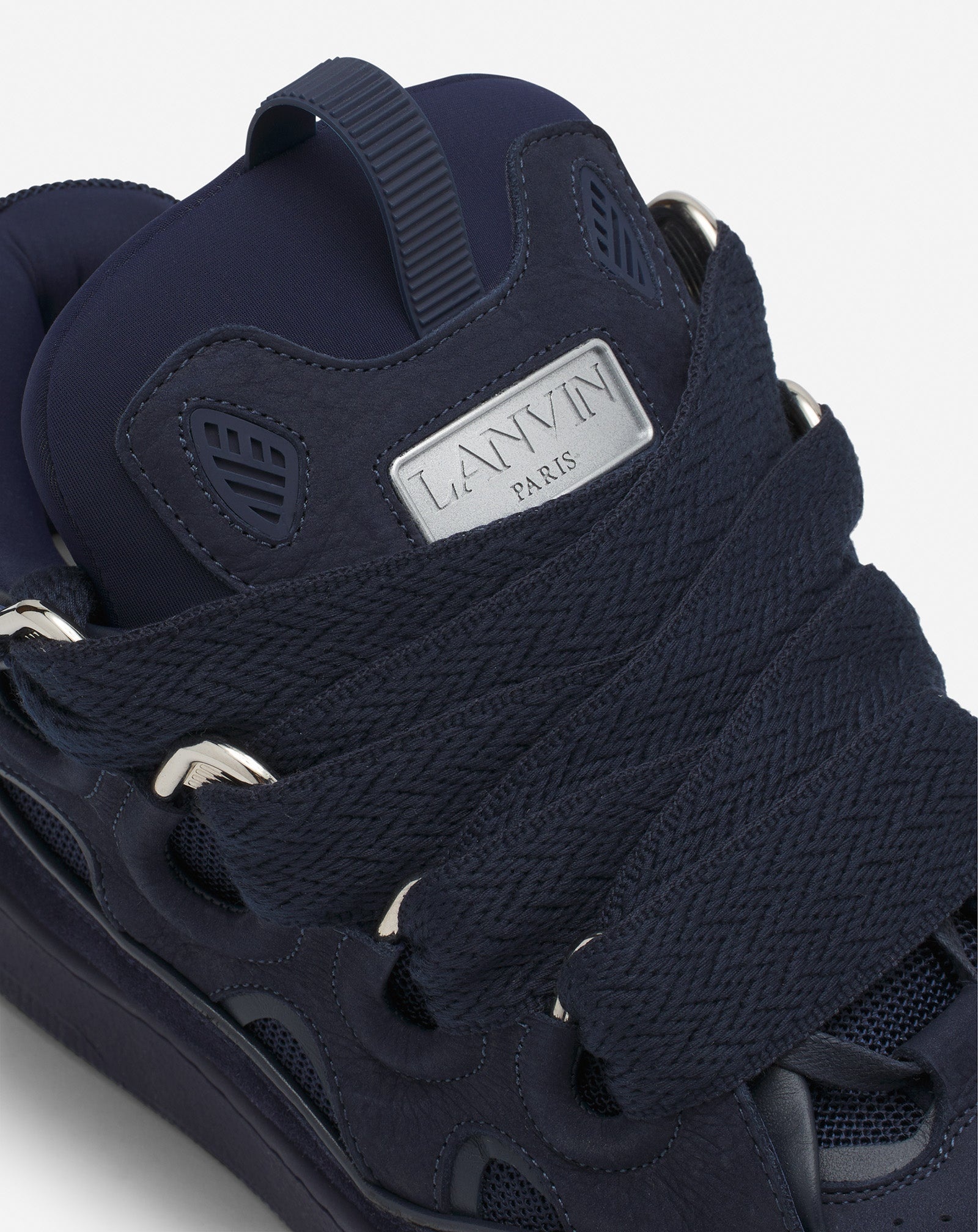 LEATHER CURB SNEAKERS - 5