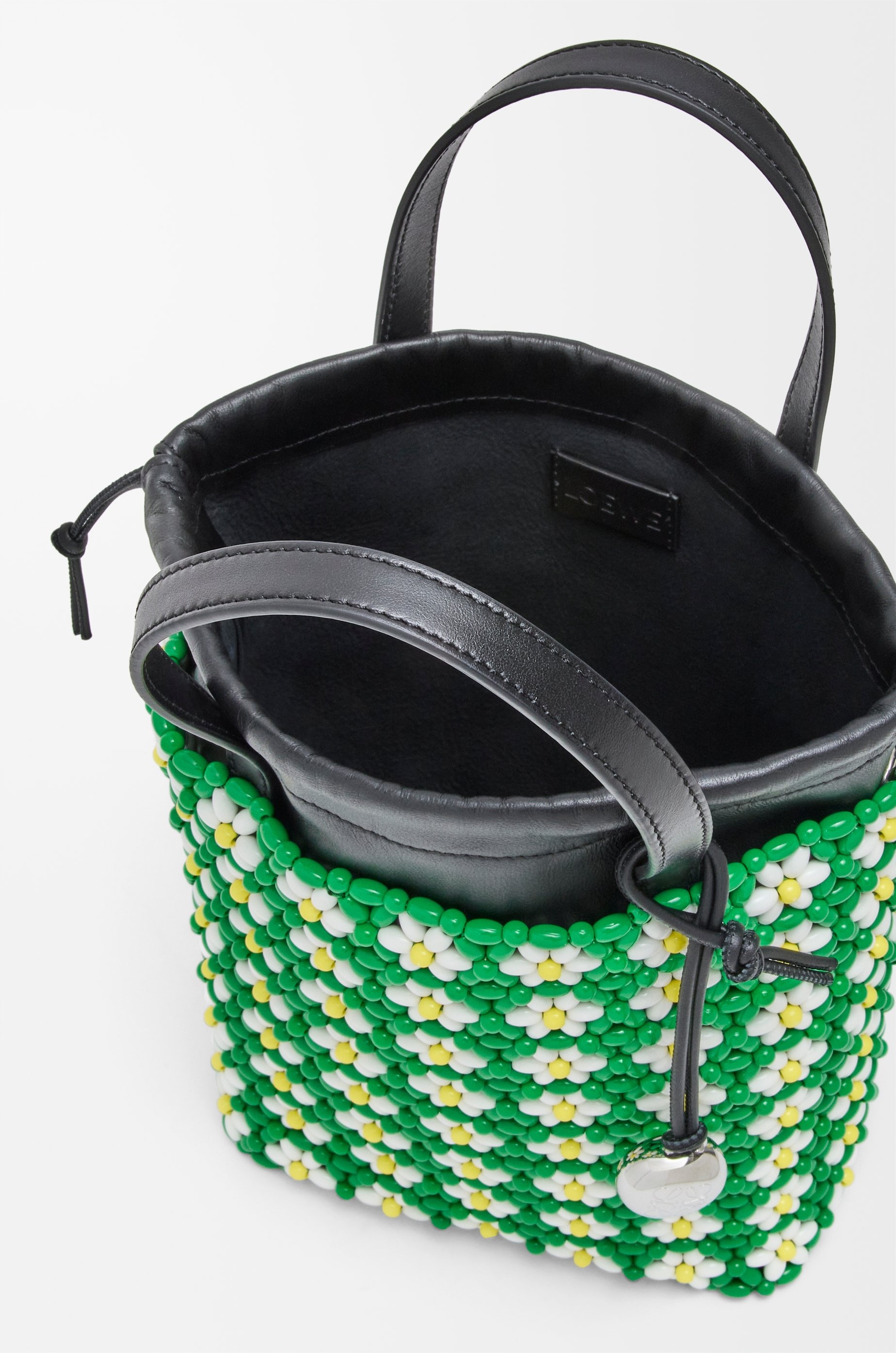 Mini tote in beads and lambskin - 7