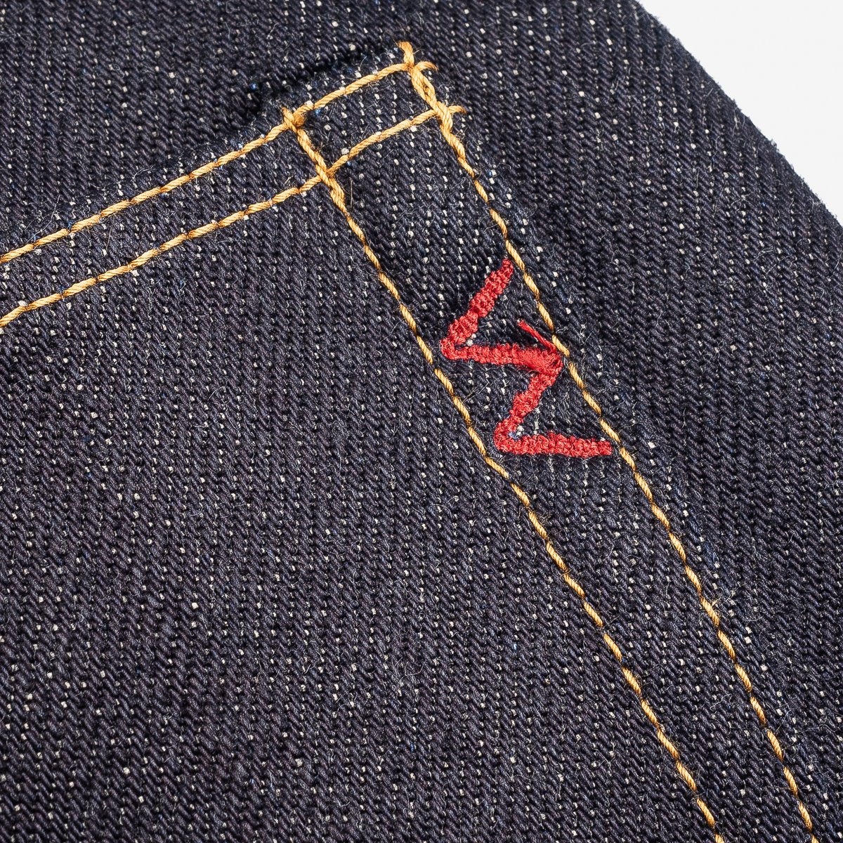 IH-888-XHS 25oz Selvedge Denim Medium/High Rise Tapered Cut Jeans - Indigo - 11
