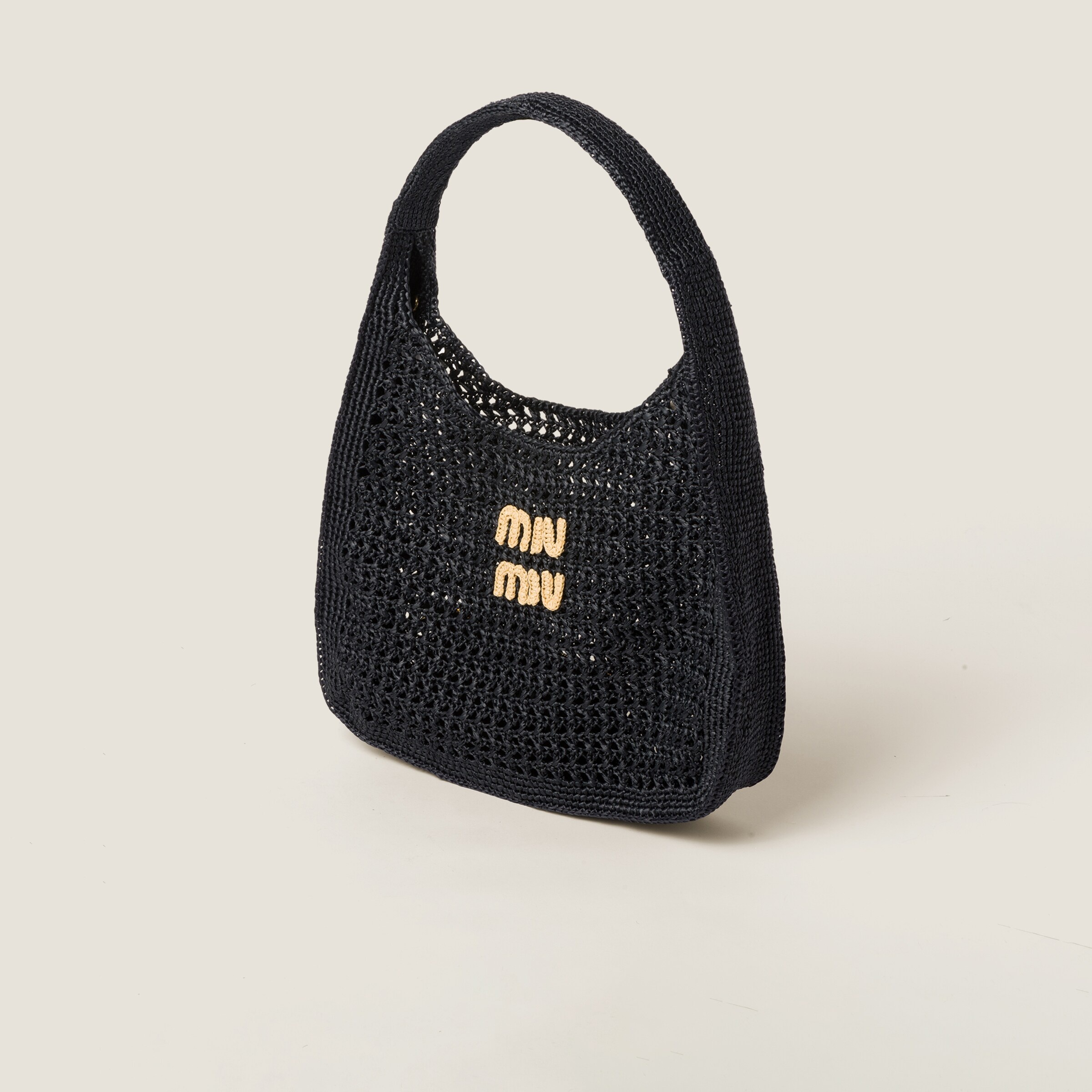 Woven fabric hobo bag - 3