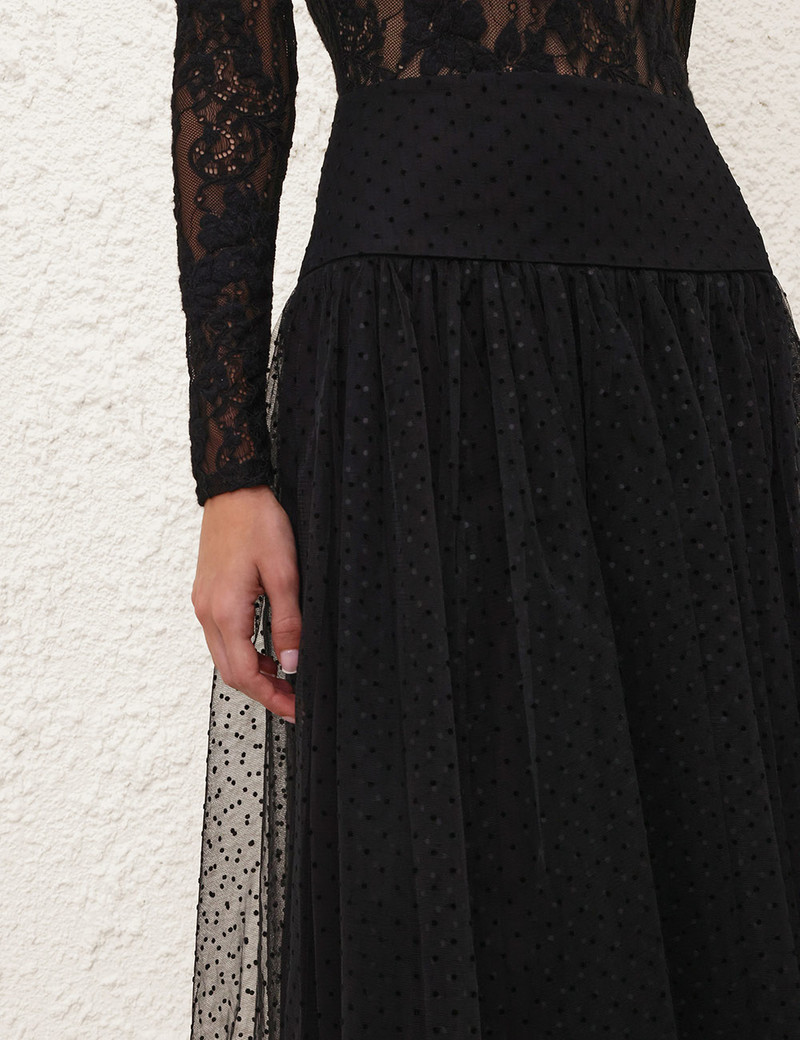 TULLE DOT MIDI SKIRT 5