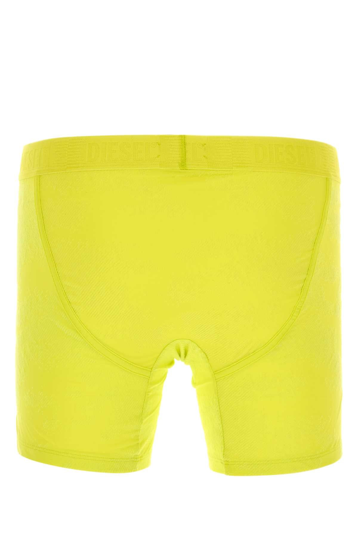 Diesel Men Fluo Yellow Stretch Nylon Diesel X Savage X Fenty Boxer - 2
