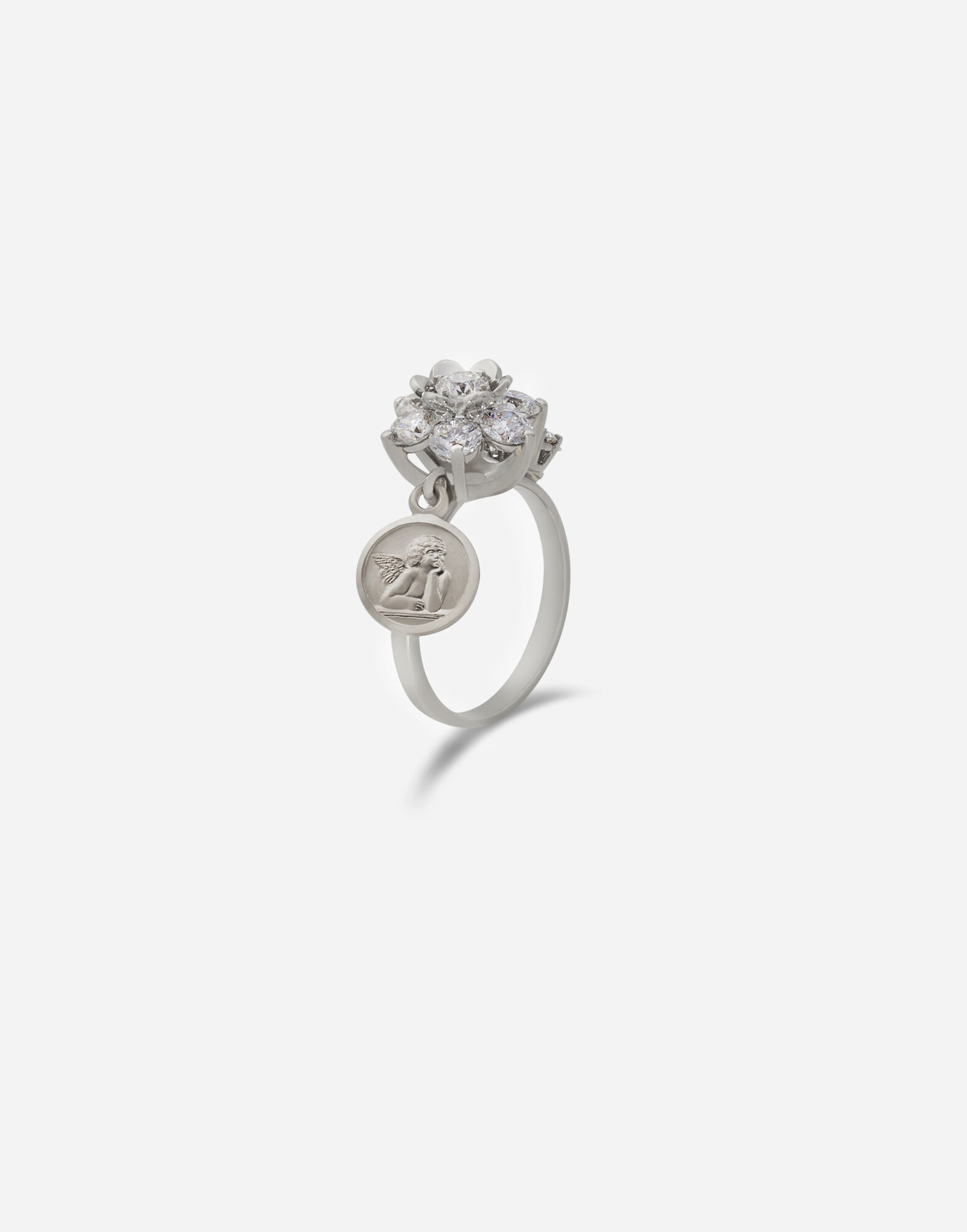 Sicily ring in white gold with diamonds - 2