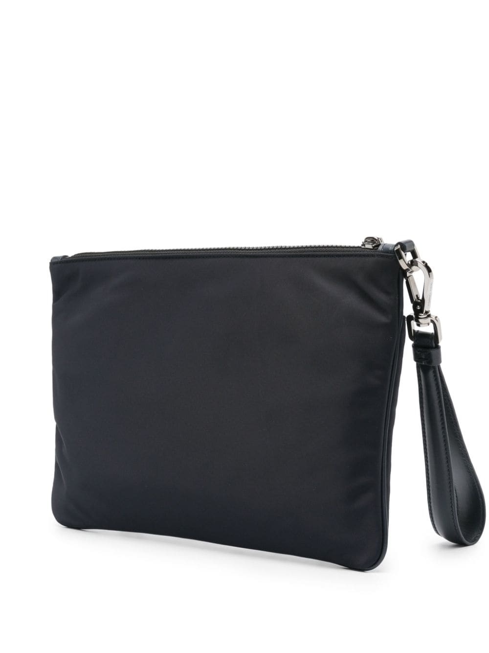 logo-appliquÃ© clutch bag - 3