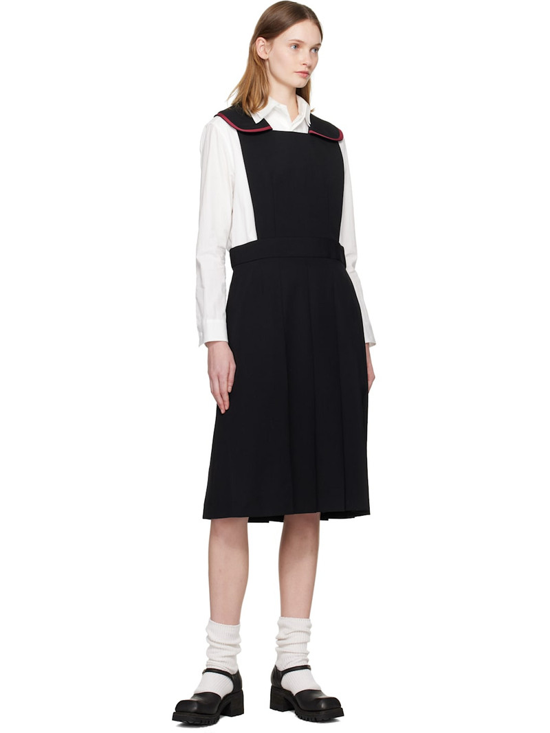 Comme des Garçons GIRL Black Square Collared Pinafore Midi Dress outlook