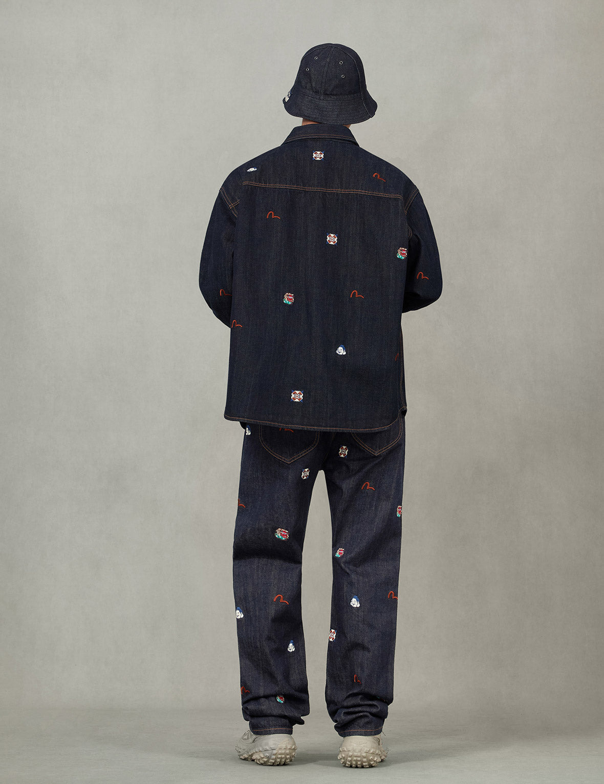 Allover Embroidery Regular Fit Denim Shirt Jacket - 8