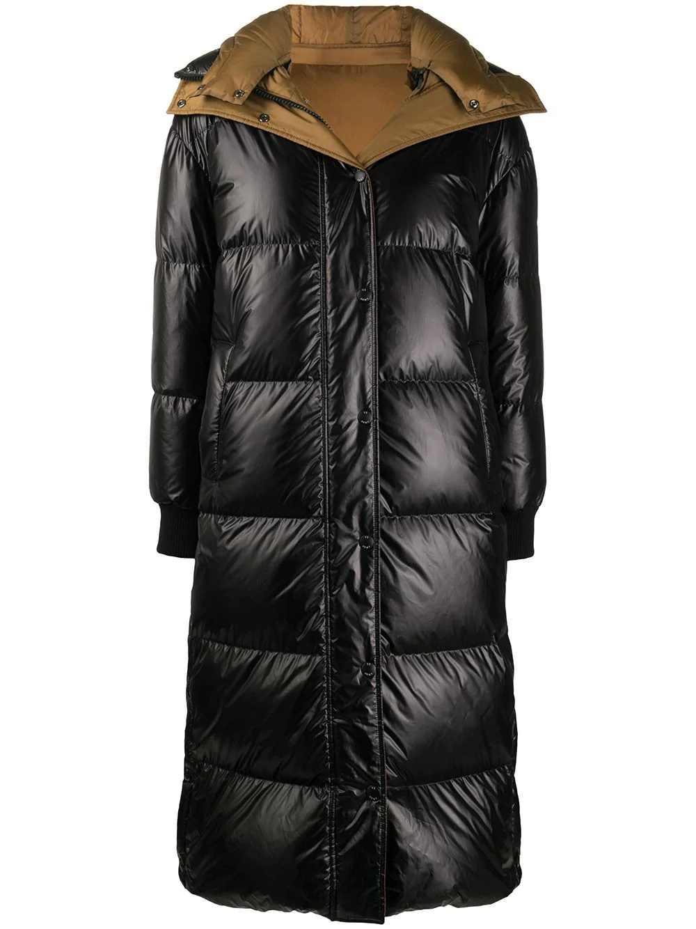 longline puffer coat - 1