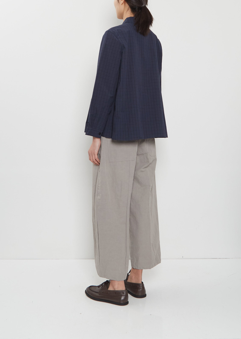 Bergfabel Jenny Cotton Shirt — Navy Checks outlook