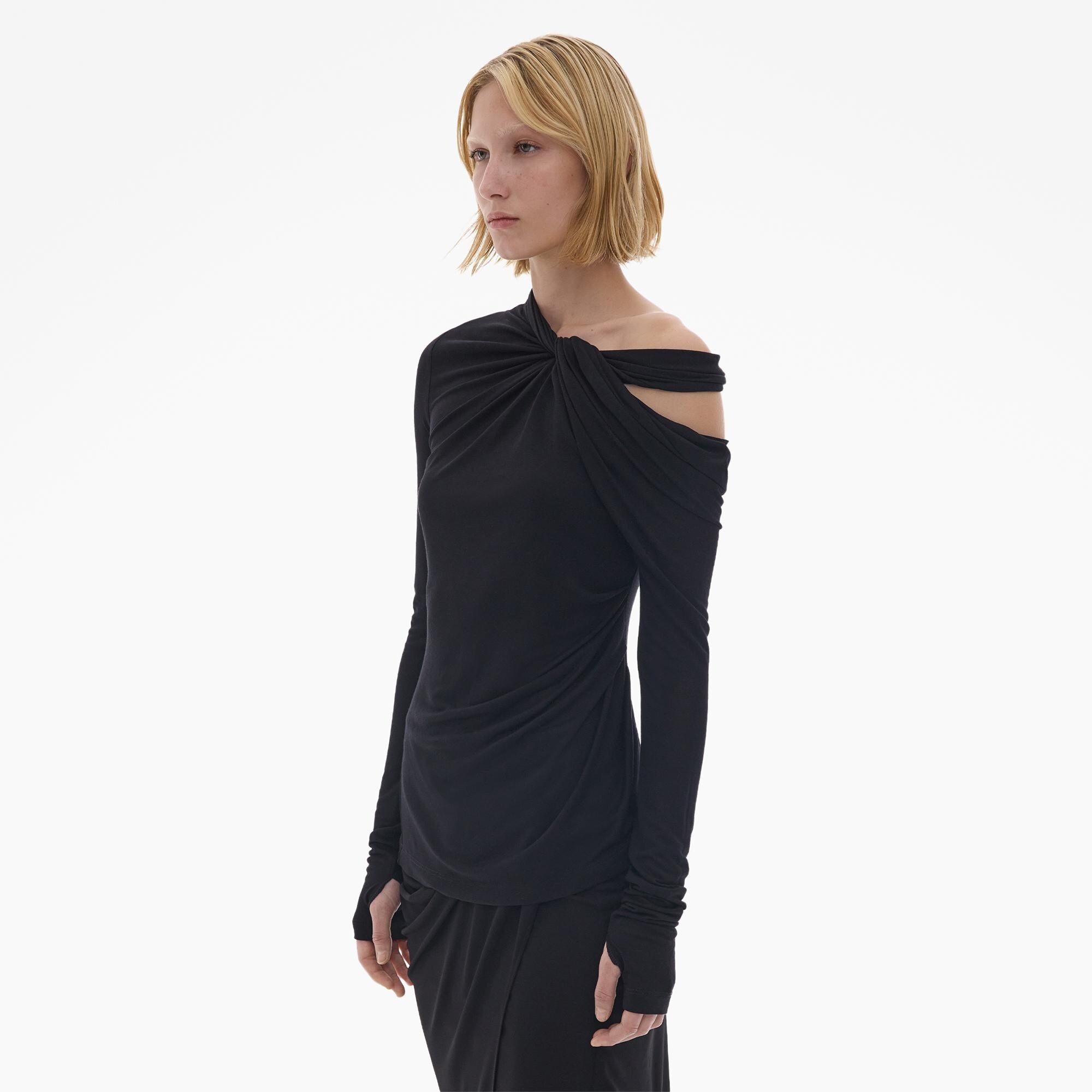 TWISTED LONG-SLEEVE TOP - 5