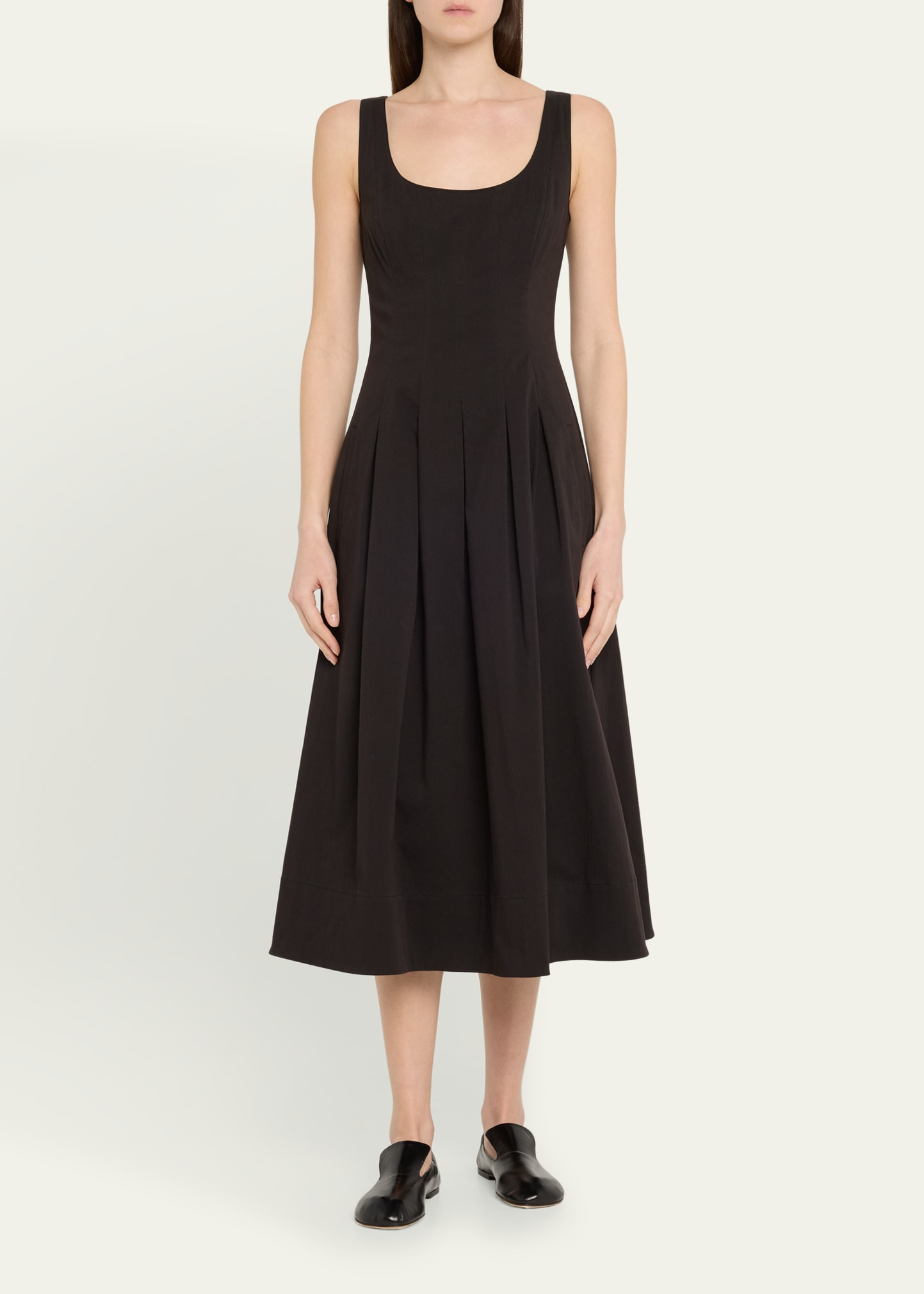 Shelby Pleated A-Line Midi Dress - 2