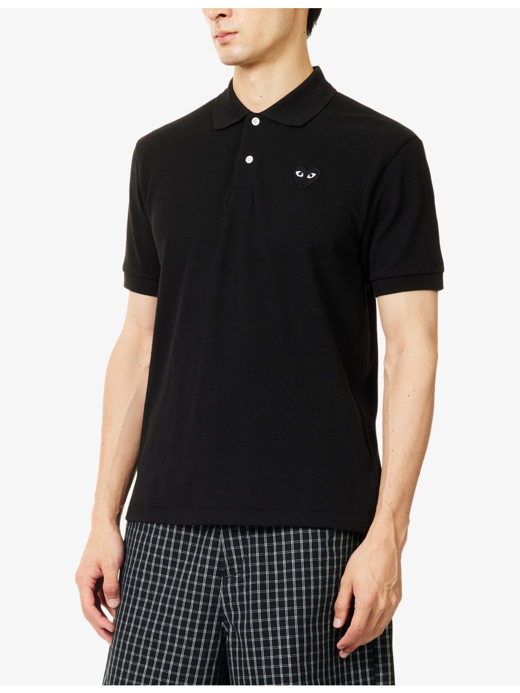 Logo-Patch Short-Sleeve Cotton Polo Shirt - 3