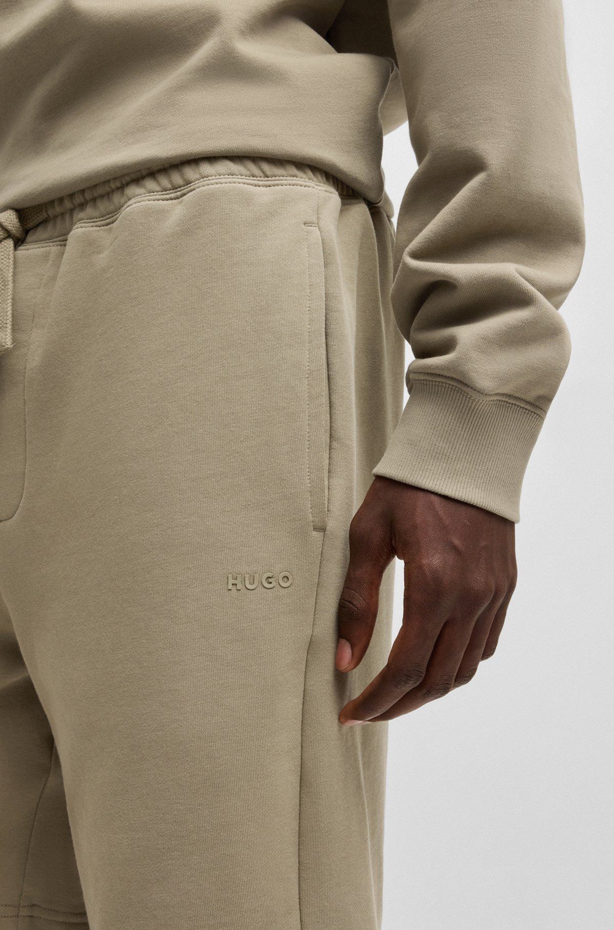 RELAXED-FIT SHORTS IN COTTON TERRY WITH LOGO PRINT - 3