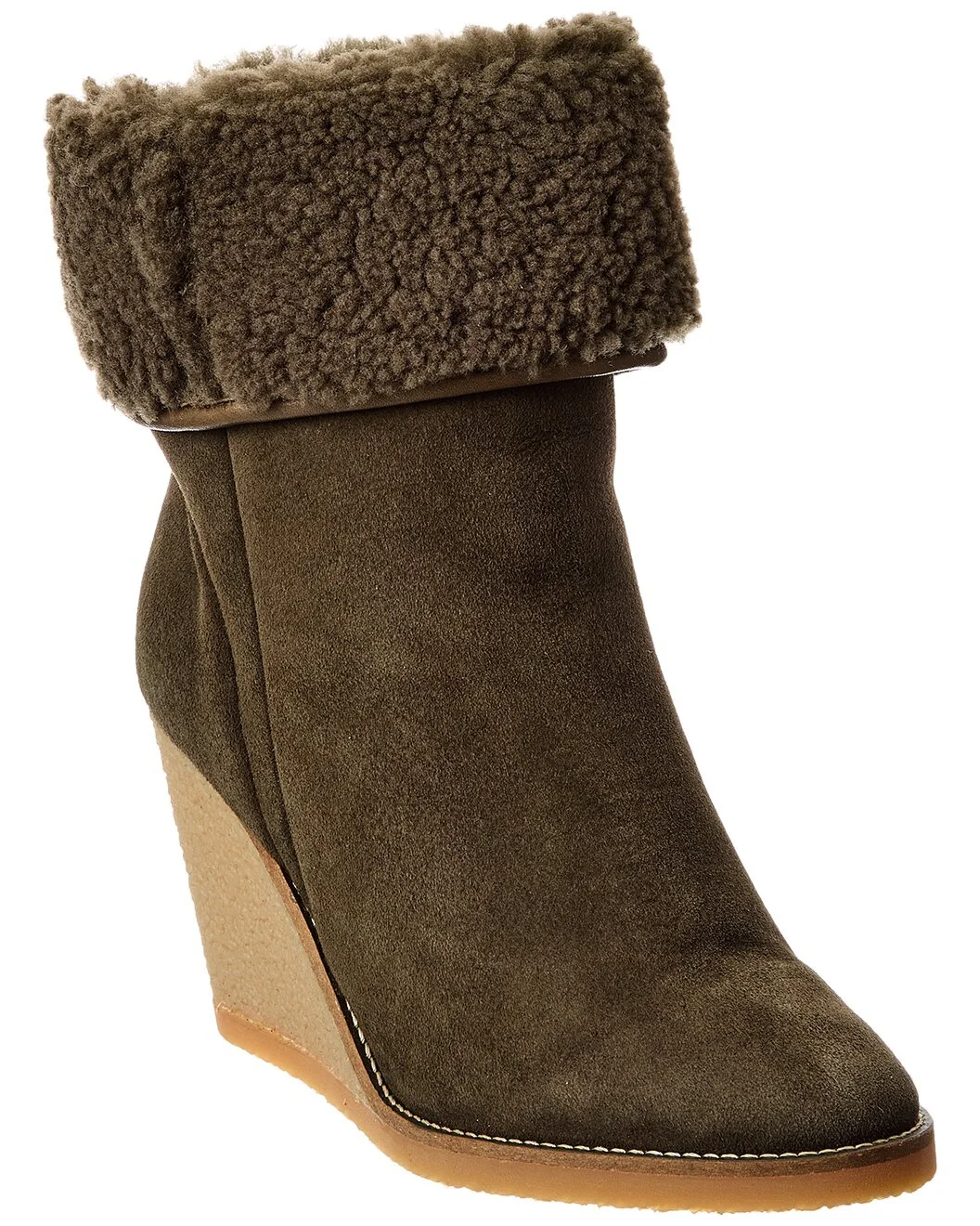 Isabel Marant Totam Suede & Shearling Boot - 1