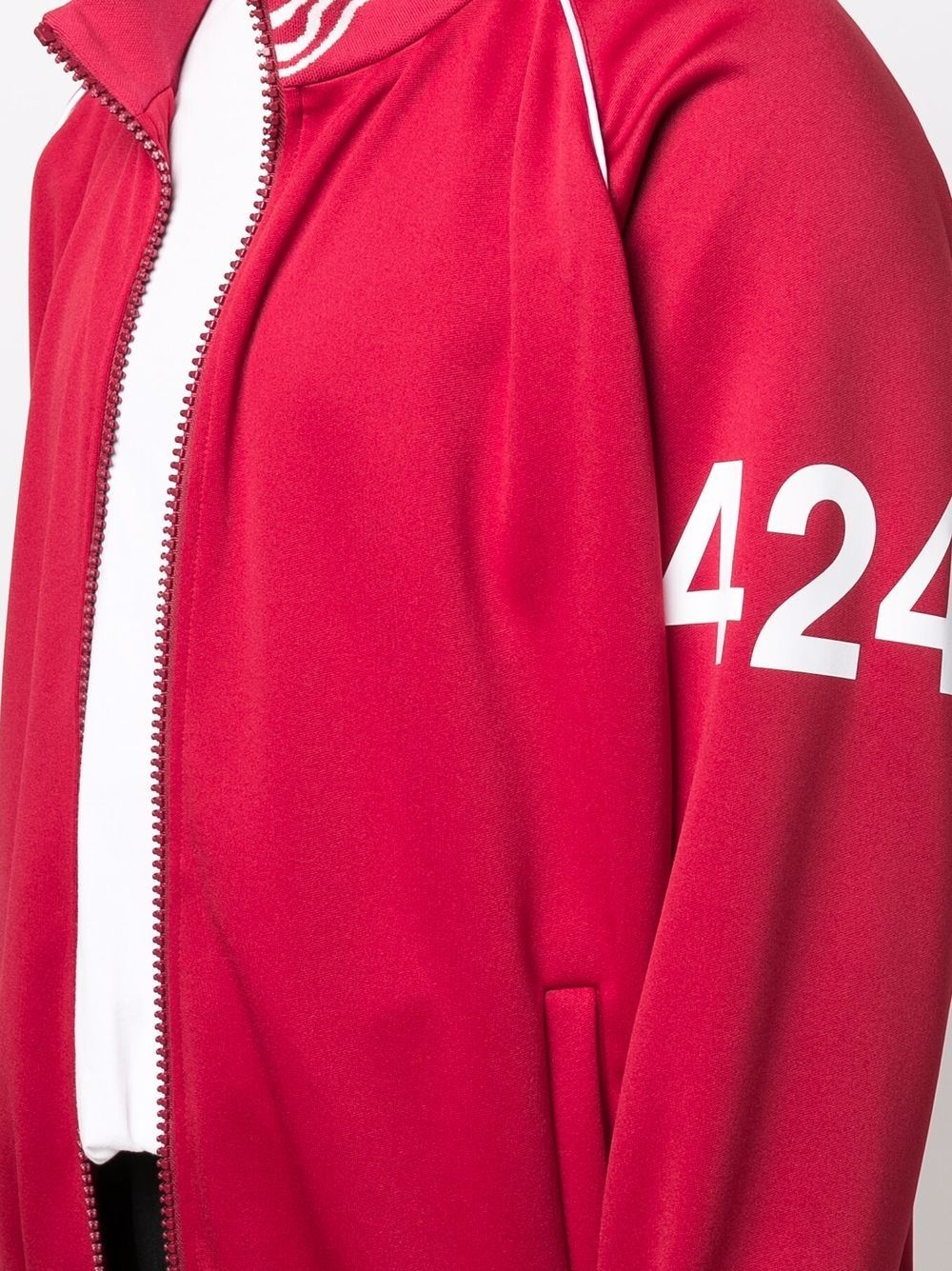 zipped track jacket - 5