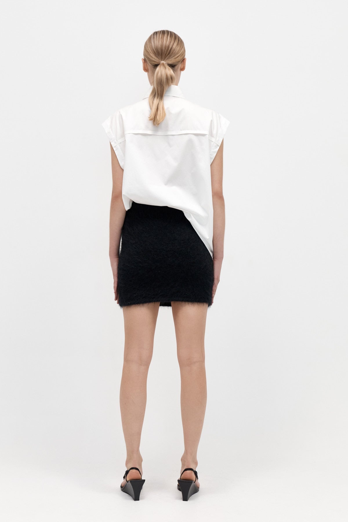 Alpaca Mini Skirt - Black - 3