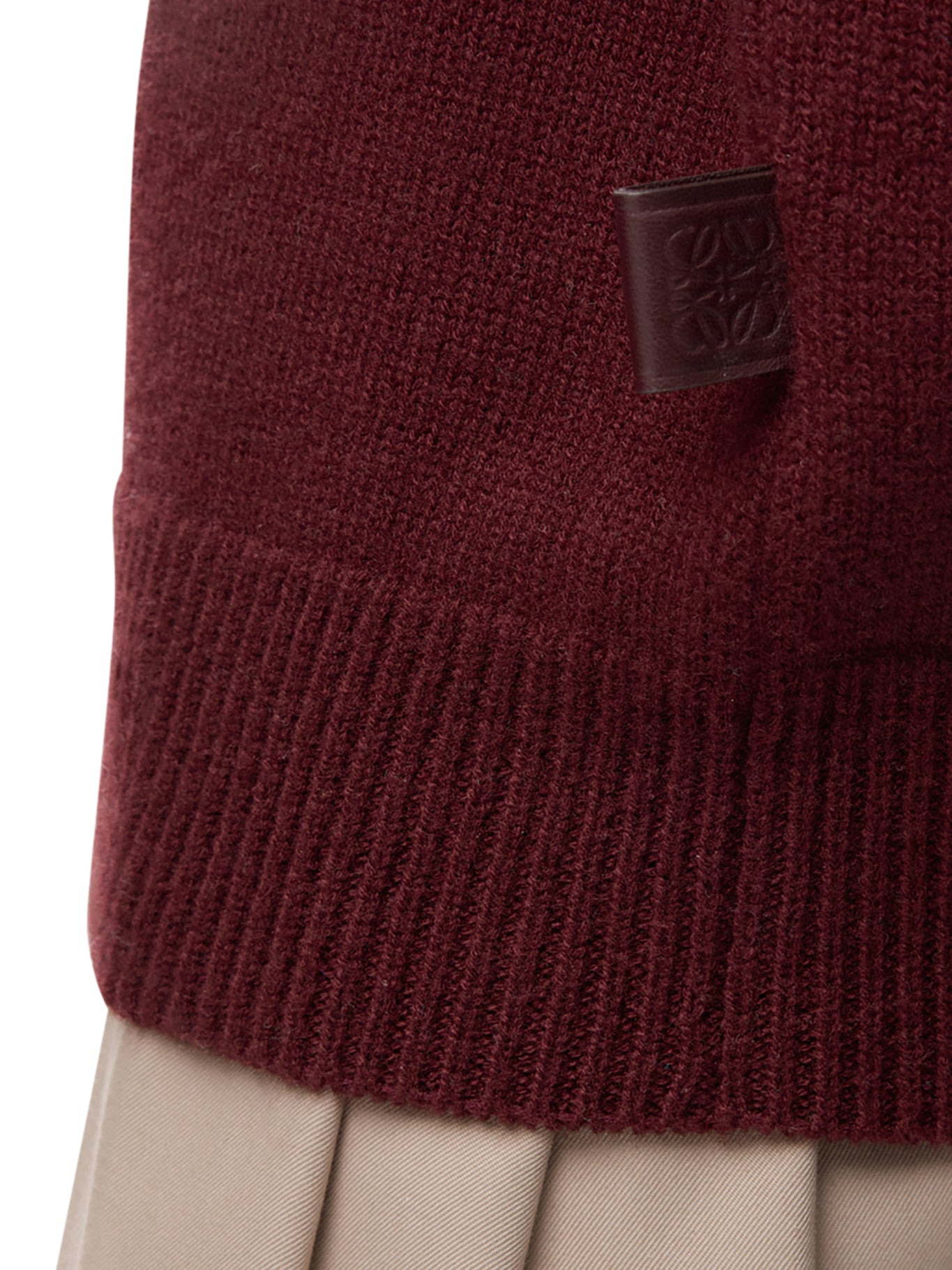 WOOL SWEATER WITH LAYERED CONSTRUCTION - 5