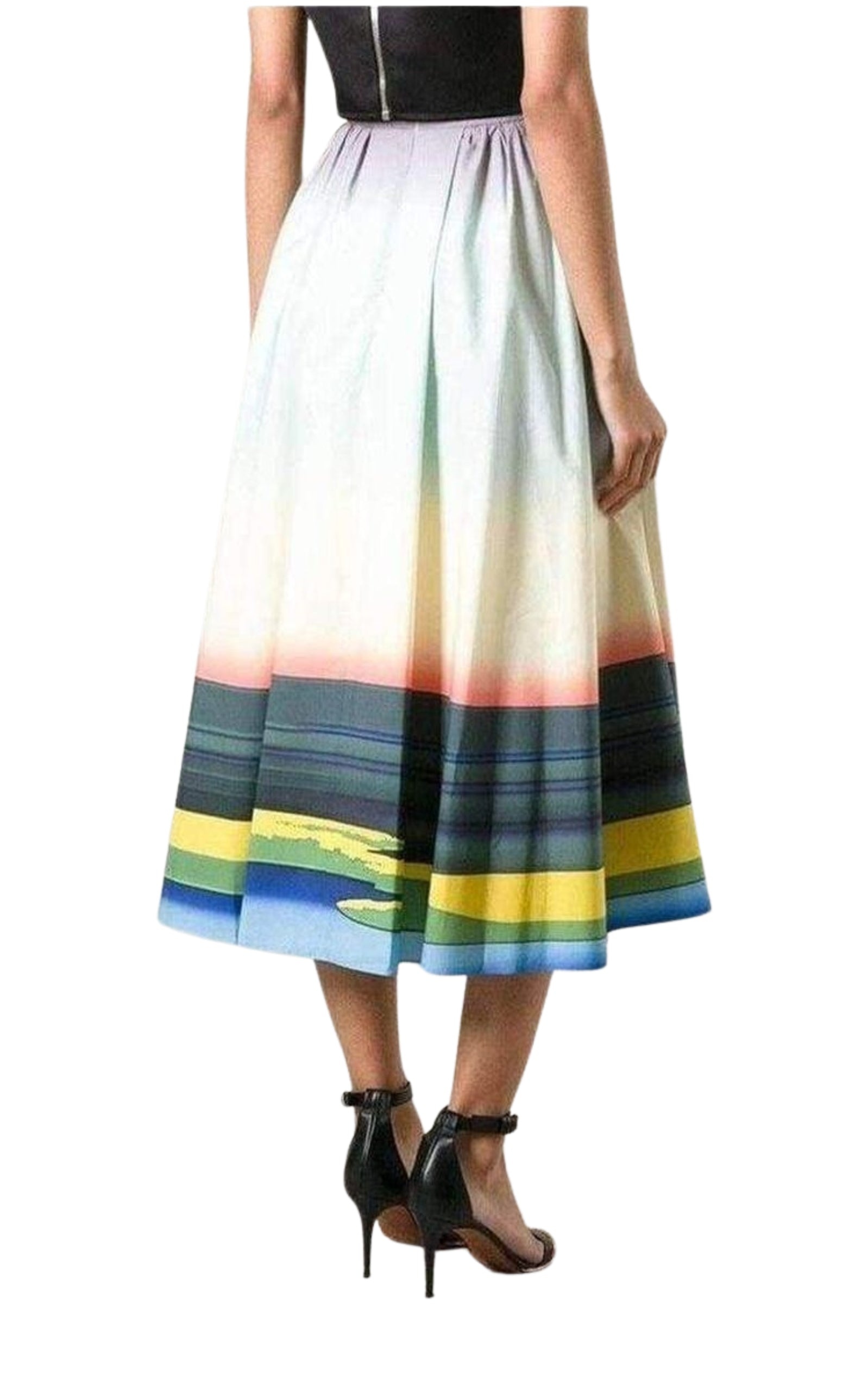 Mary Katrantzou - Flamingo Print Cotton Skirt - 4
