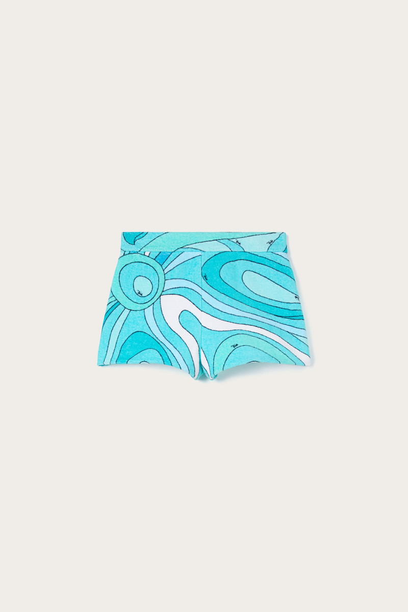 MARMO PRINT COTTON SHORTS 1