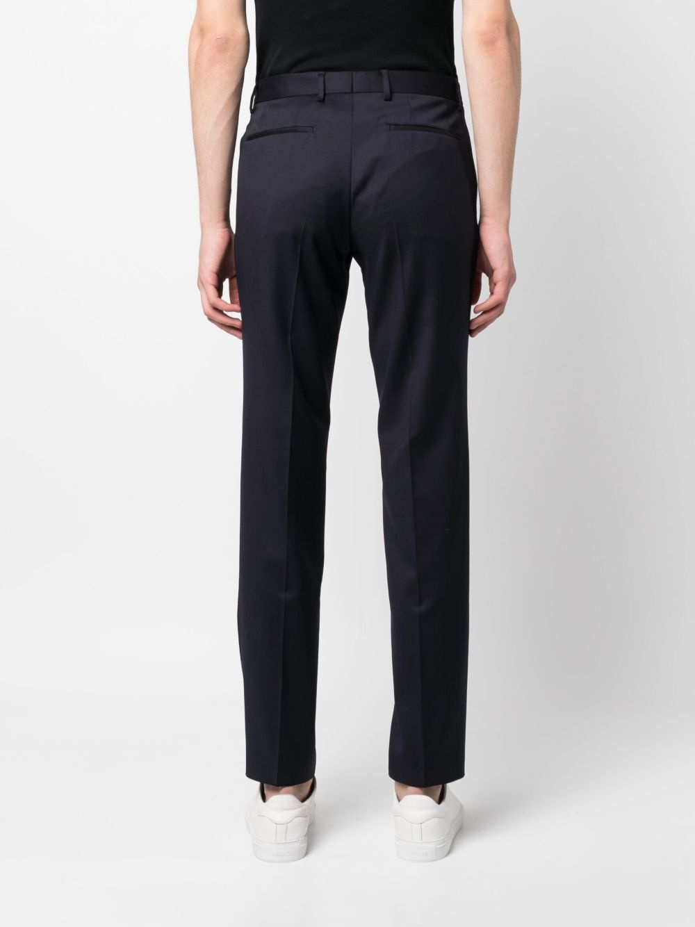 straight-leg wool trousers - 4