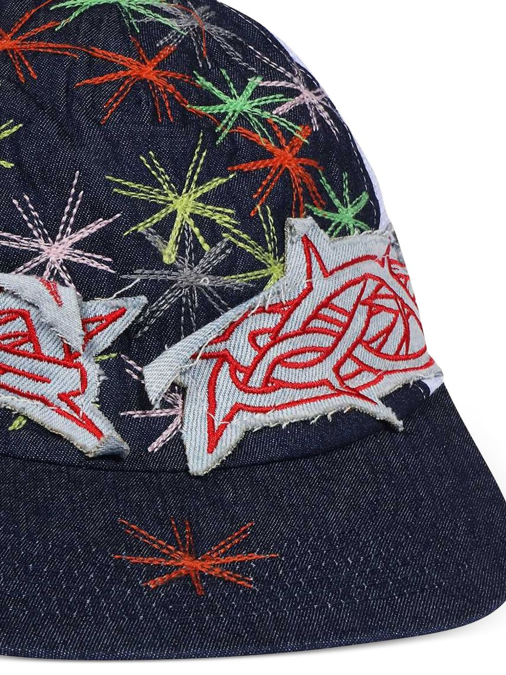 star-embroidered trucker cap - 3