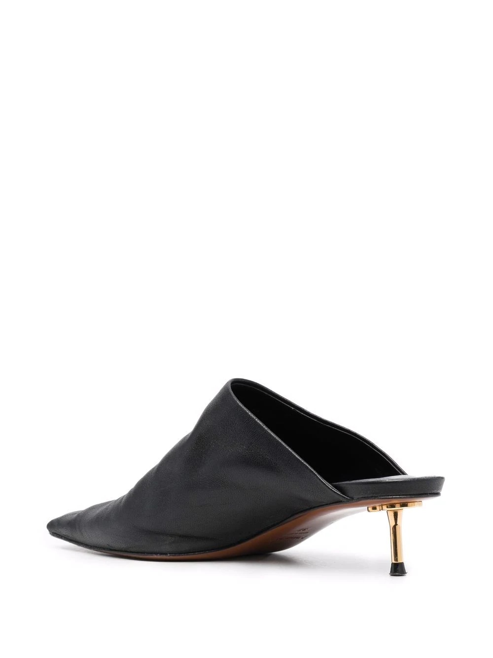 elongated square toe 50mm mules - 3