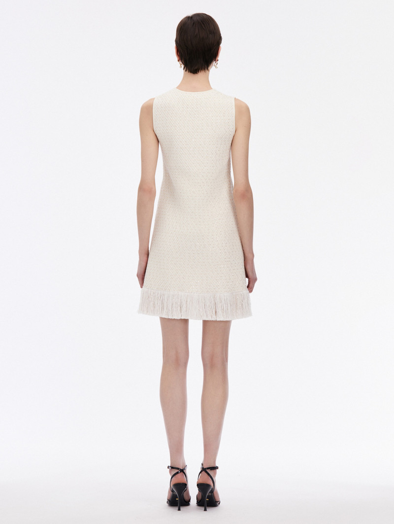 Oscar de la Renta SEQUIN TWEED MINI DRESS outlook