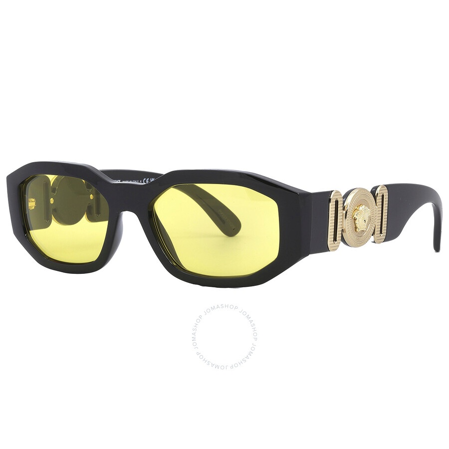 Versace Yellow Geometric Men's Sunglasses VE4361 GB1/85 53 - 5