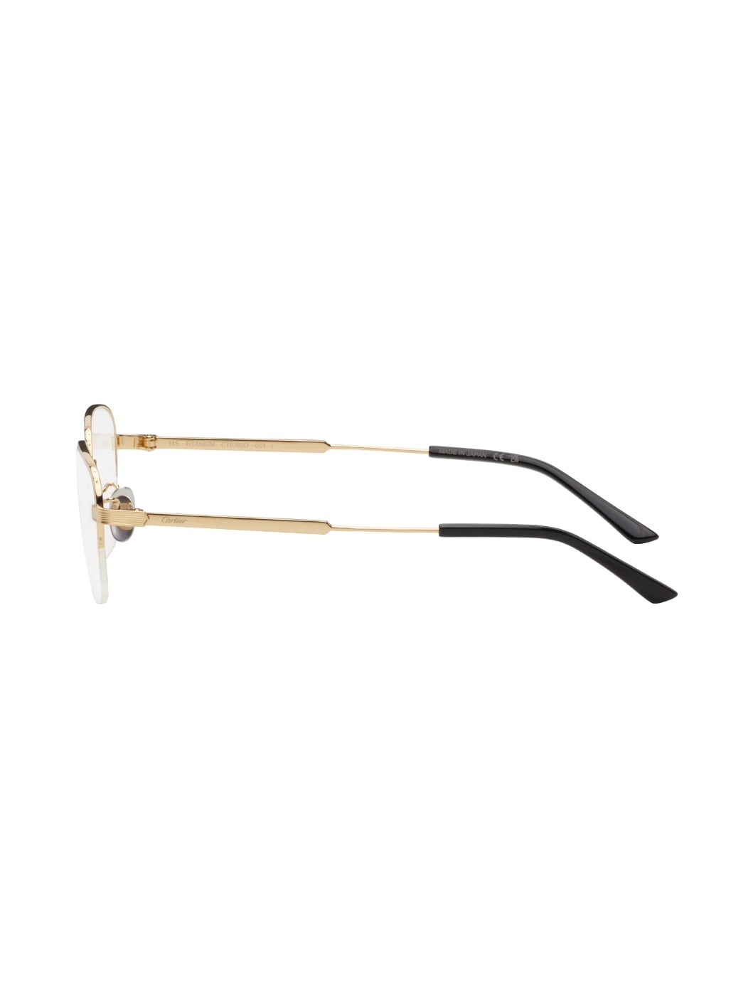 Gold Rectangular Glasses - 3