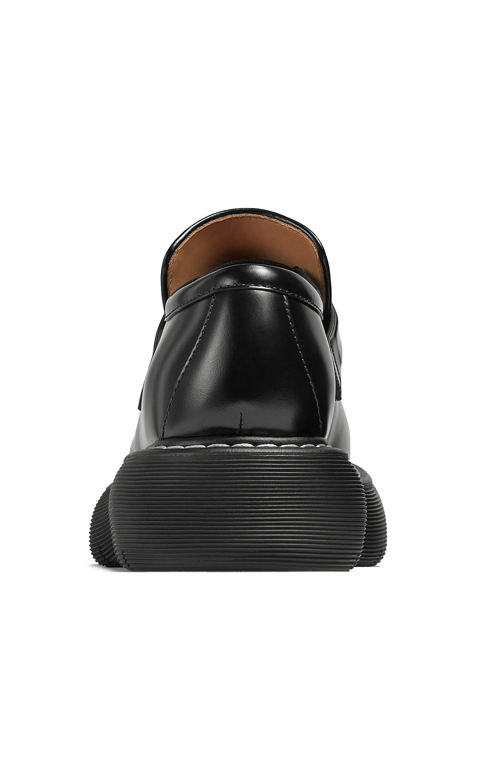 Osaka Leather Platform Loafers black - 4