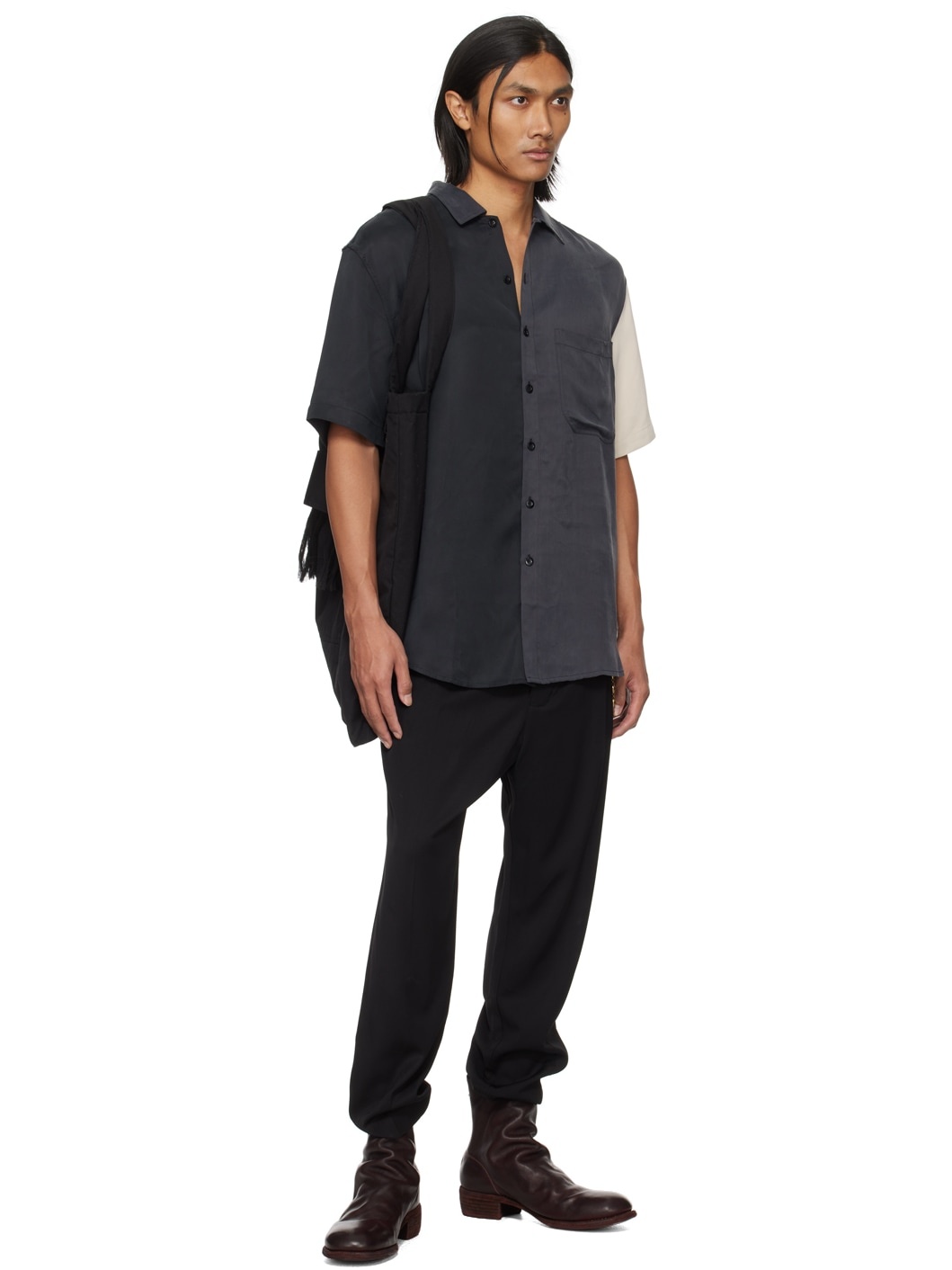 Multicolor Paneled Shirt - 4