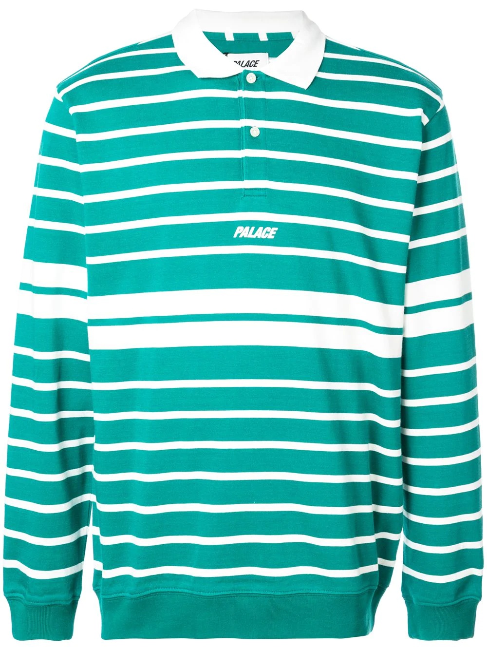 striped polo shirt - 1