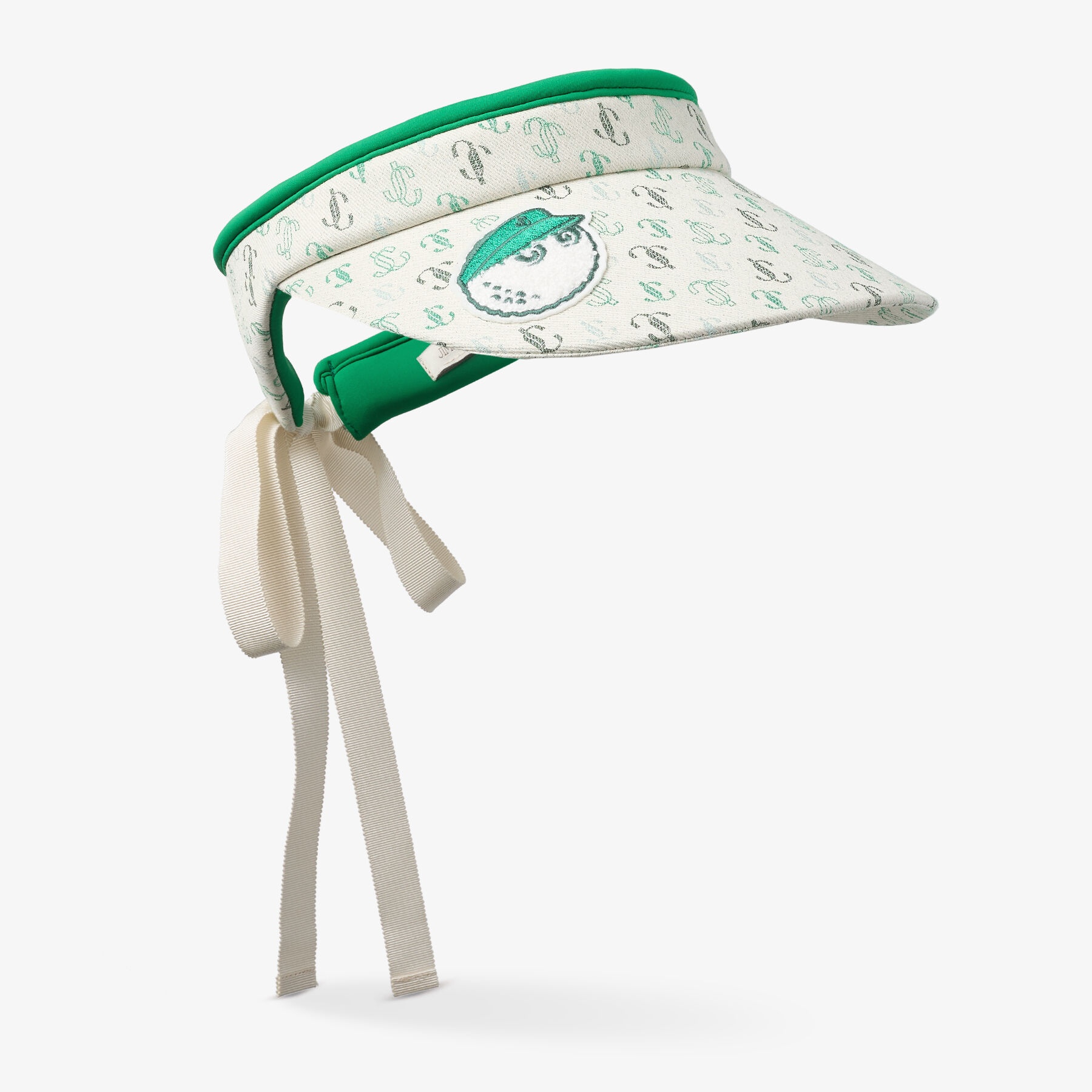 Jimmy Choo / Malbon 2.0 Monogram Visor
Monogram Embroidered Jacquard Visor - 3