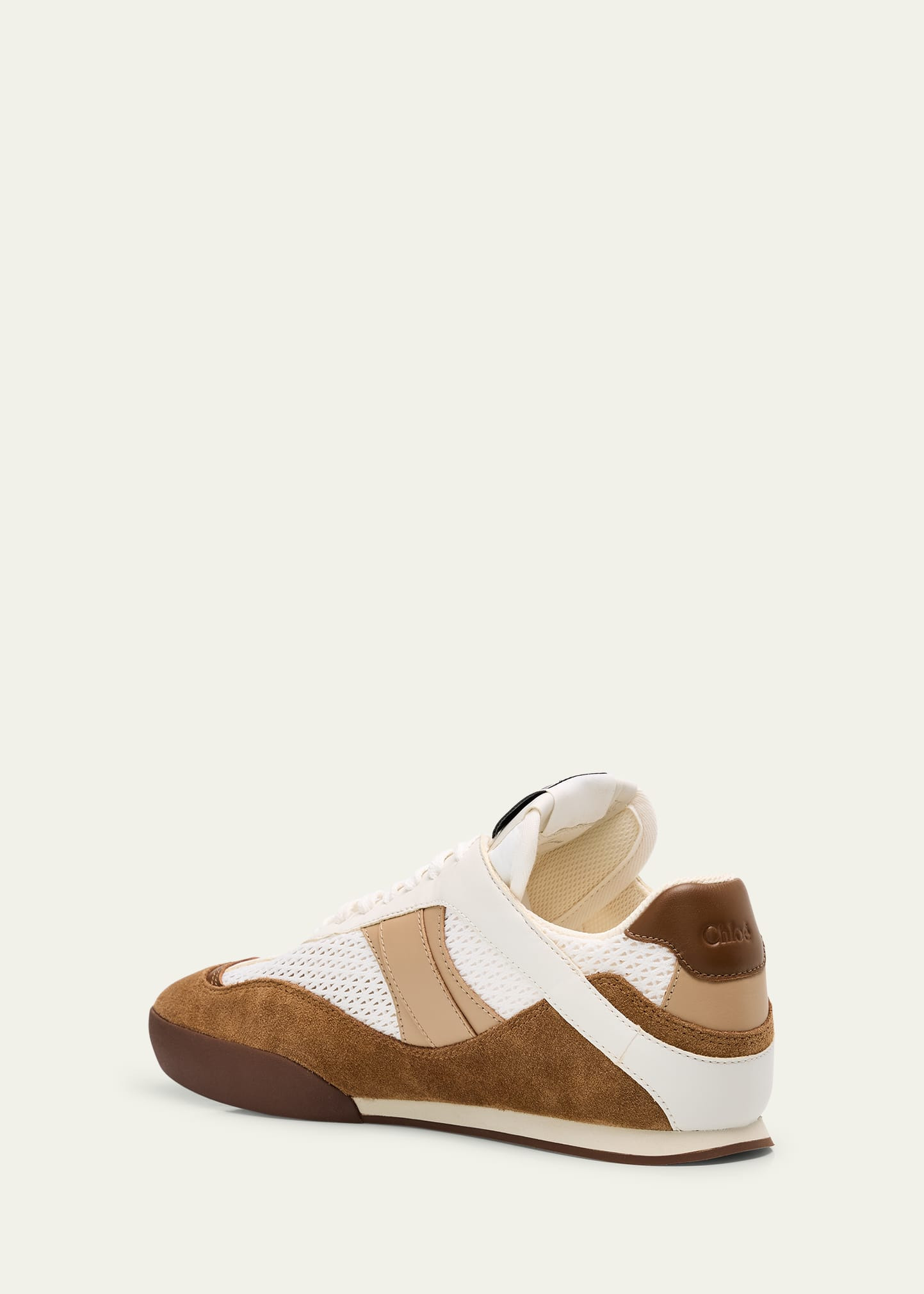 Kick Mesh and Leather Low-Top Sneakers - 4