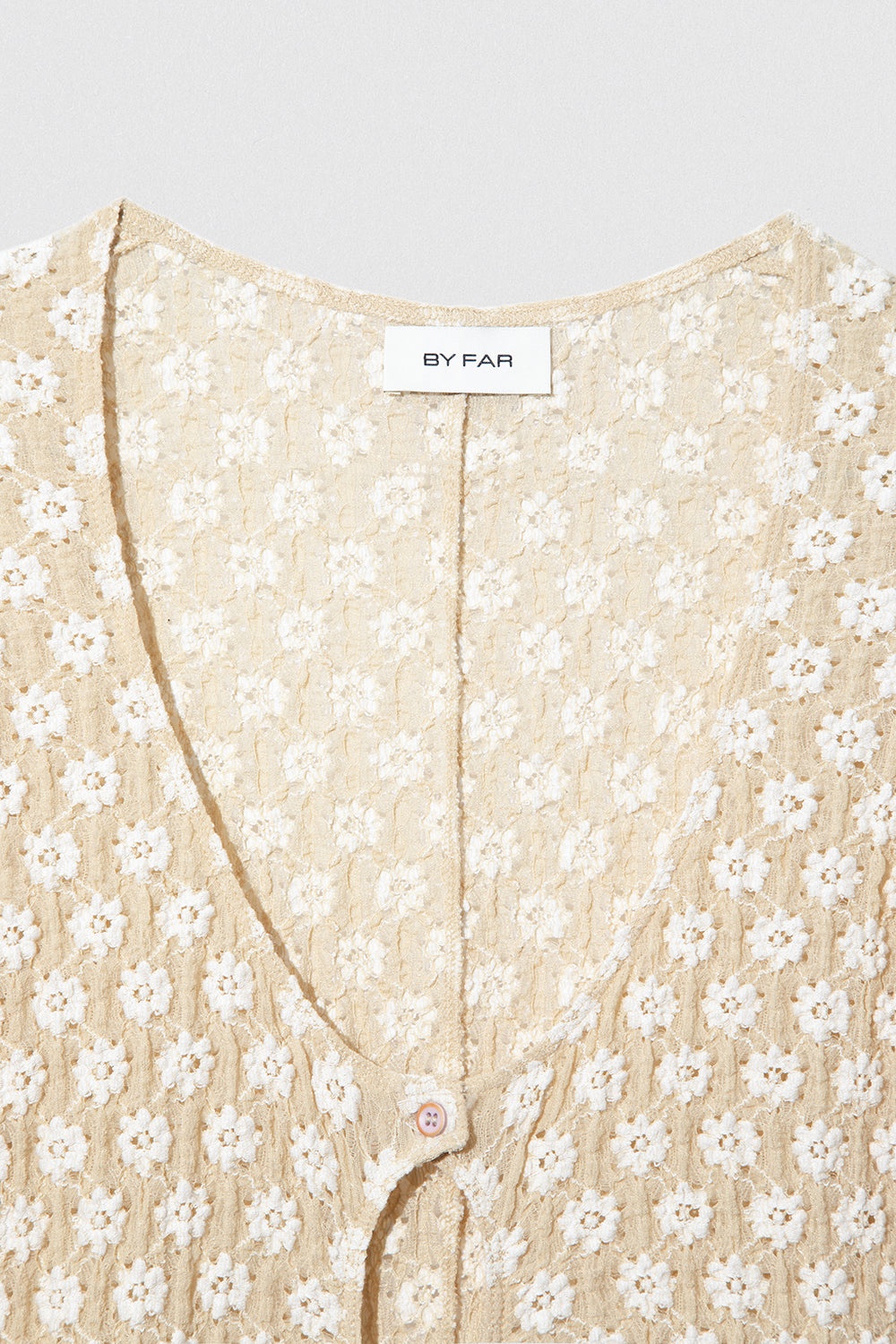 RUBI DRESS BEIGE FLORAL LACE - 4