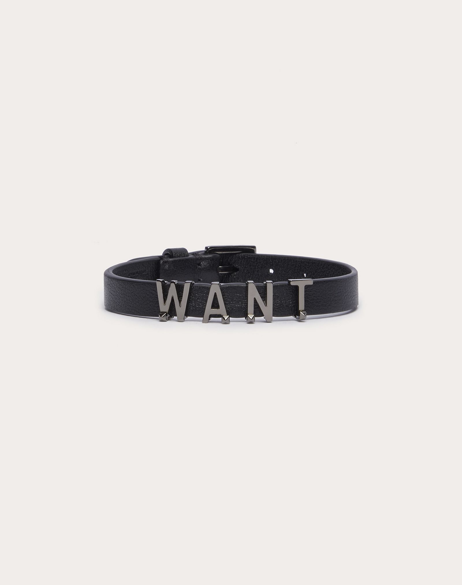 Valentino Garavani Lovers Language calfskin bracelet - 1