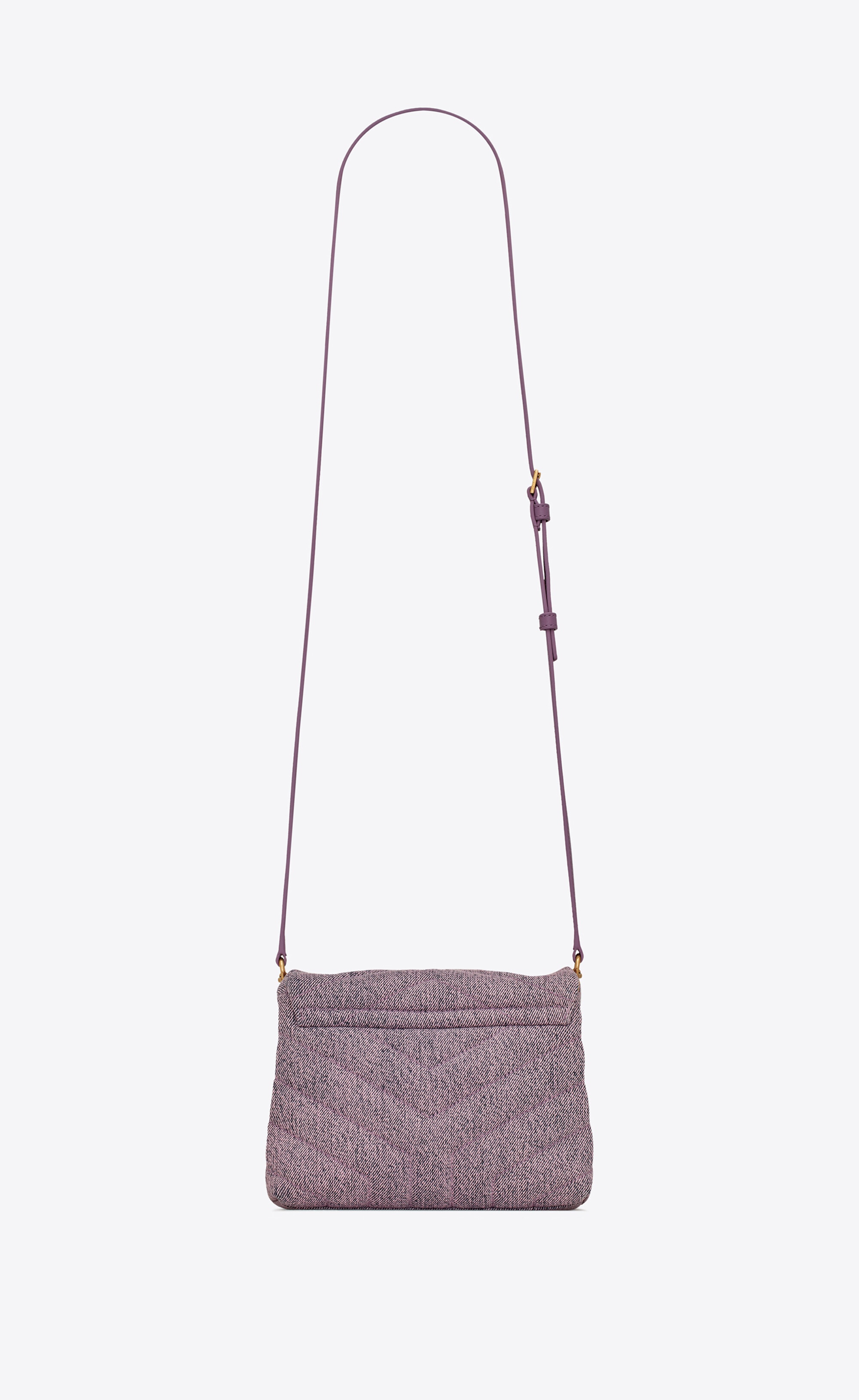 loulou toy bag in matelassé "y" denim canvas - 3