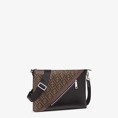 FENDI Brown fabric bag outlook