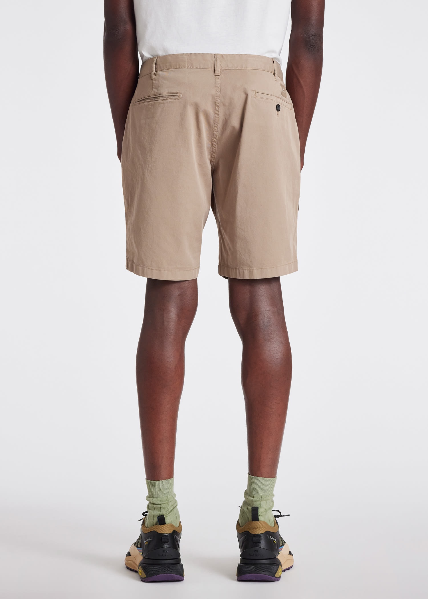 Pima Stretch-Cotton Garment-Dyed Shorts - 4