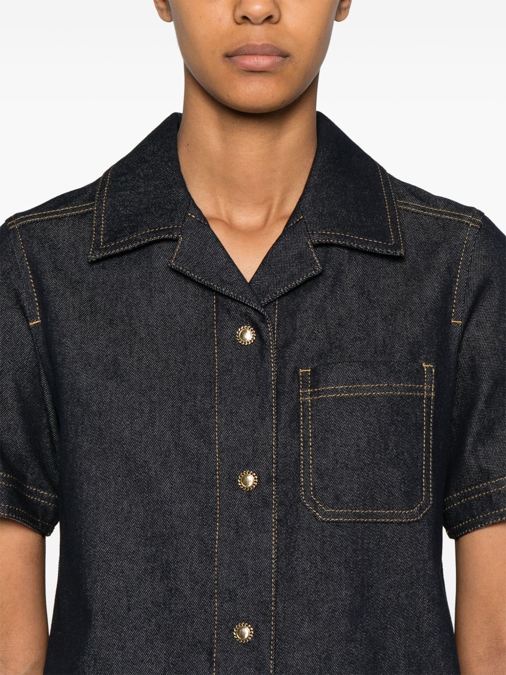 denim mini dress - 5