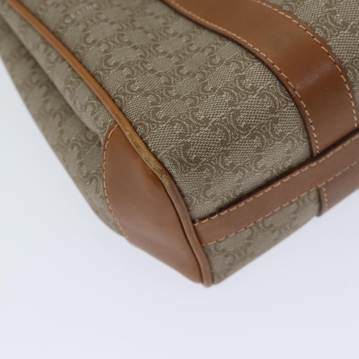 CELINE Macadam Canvas Hand Bag Beige - 11