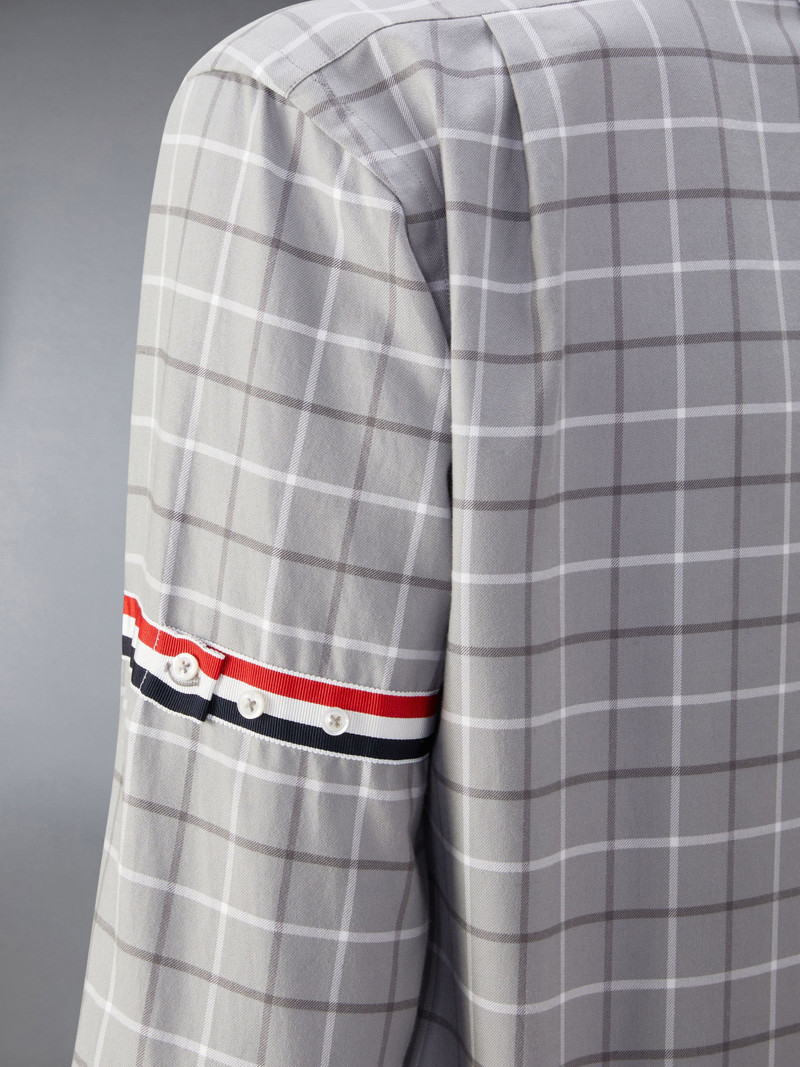 Check Cotton Flannel Armband Shirt 8