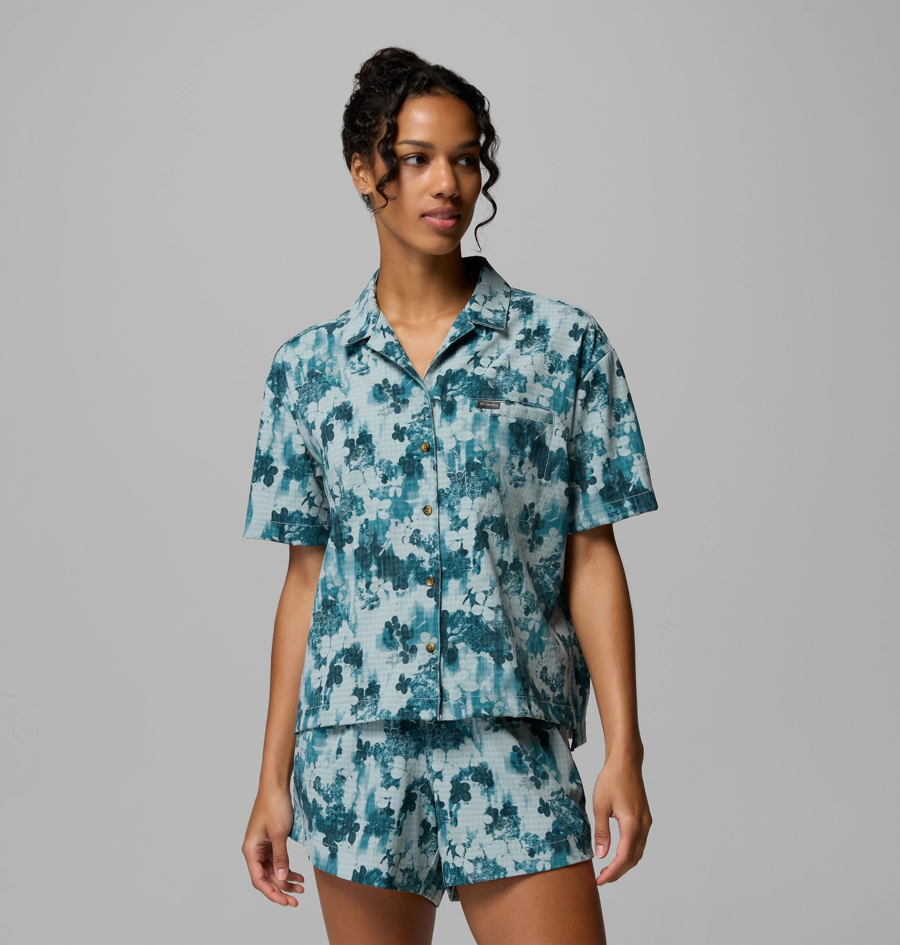 Women's Sucker for Summer Print Short Sleeve Shirt - 1