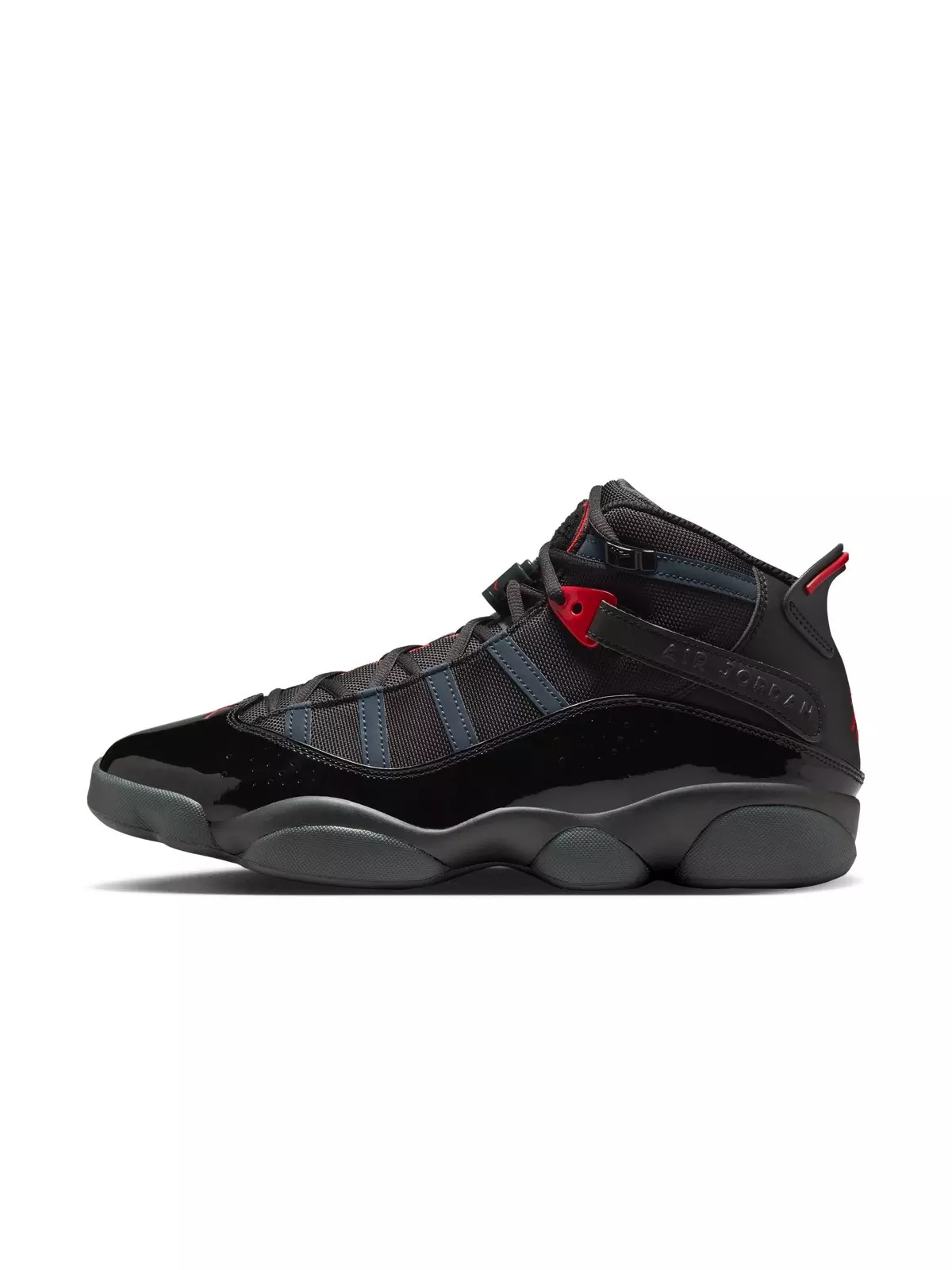 6 Rings "Black/Fire Red/Anthracite" Men's Shoe - 3