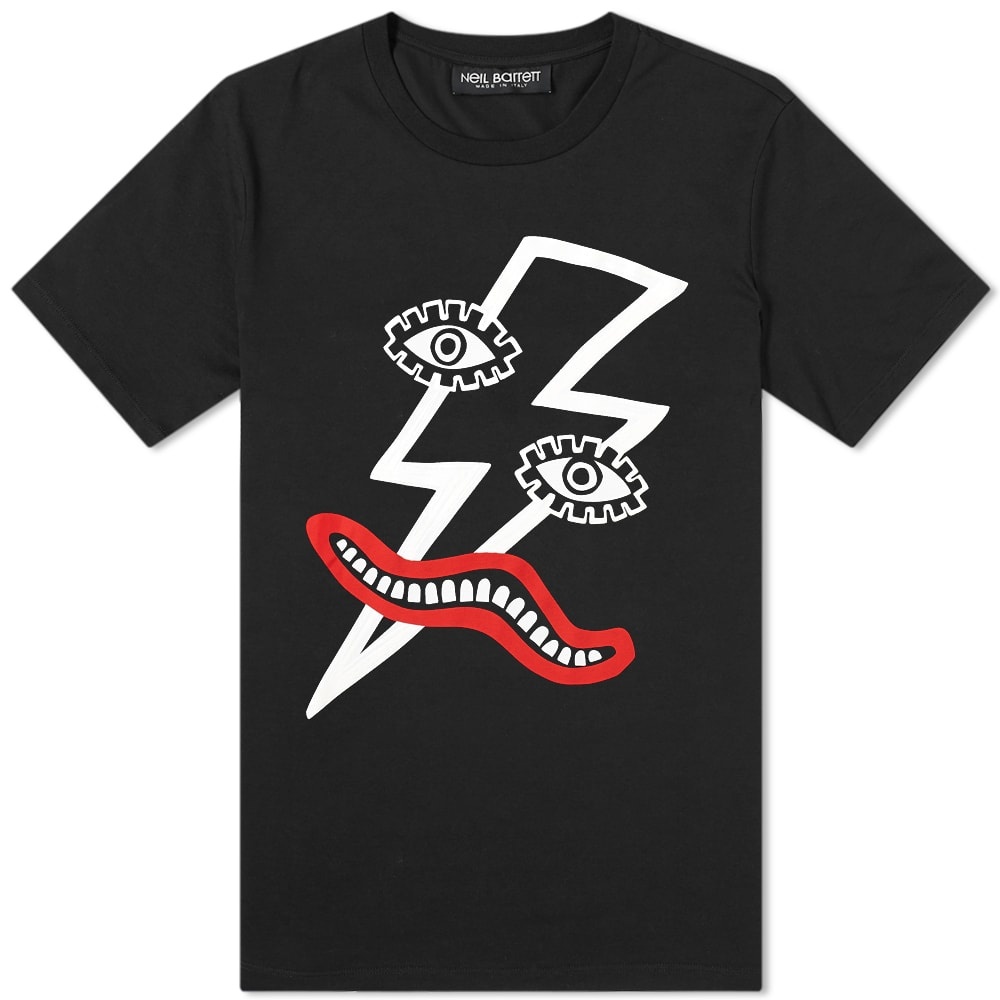 Neil Barrett Picasso Lightning Bolt Tee - 1