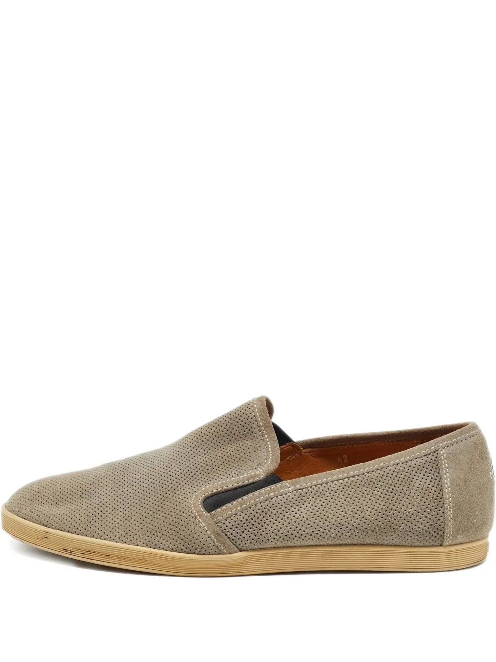 perforated slip-on sneakers - 1