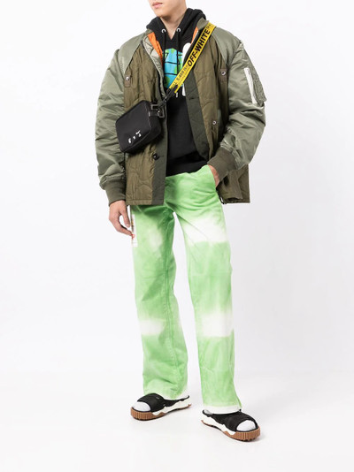 Heron Preston label-detail straight-leg jeans outlook